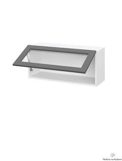 Кельн модульная кухня Шкаф верхний горизонтальный со стеклом ШВГС 800