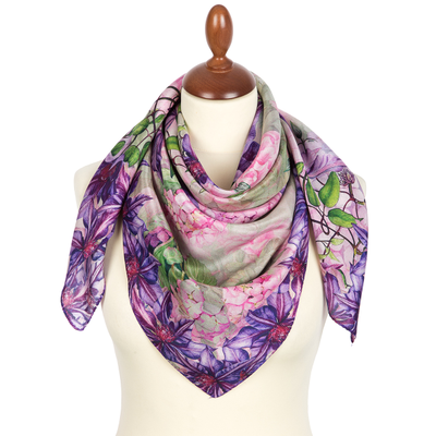 Павловопосадский платок 10387-15