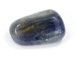 Корунд синий (сапфир), галтовка, Индия (21*14*11 мм, 7,9 г) №27574