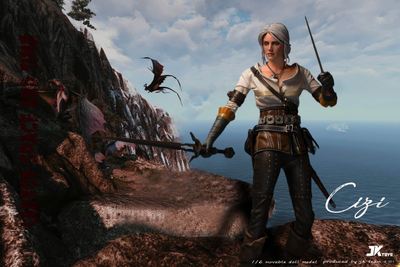 Цири (Цирилла, The Witcher III) - КОЛЛЕКЦИОННАЯ ФИГУРКА 1/6 Lady of space and time Ciri (K-001) - JKTOYS