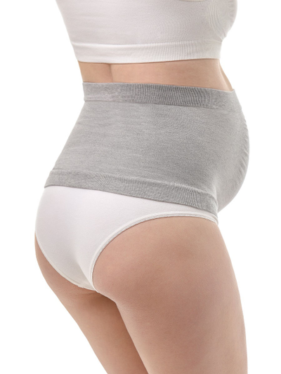 Купить серый бесшовный бандаж для беременных 172 ФЭСТ