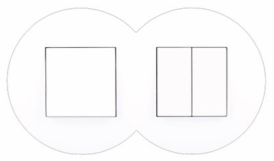 Рамка 2 поста матовая белая Siza Vieira - Quadro 45 - Efapel 43920 TBM