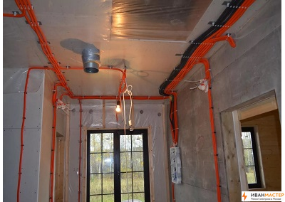 Разводка электрики в квартире в Москве и Подмосковье ИВАНМАСТЕР