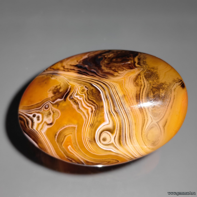 Агат, галтель. Мадагаскар. 61*45*24мм