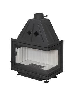 Каминная топка Экокамин Альфа 700 R два стекла правая