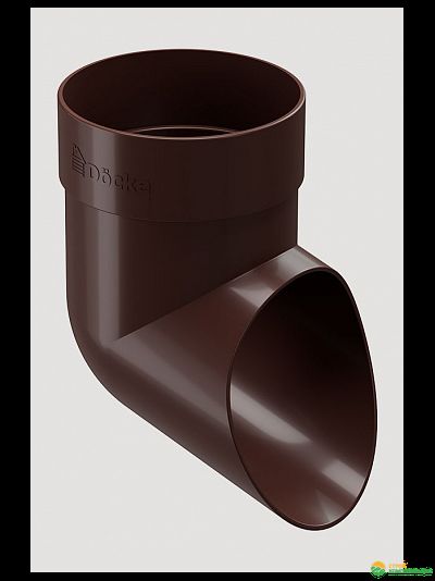 Слив трубы Docke Standard Ø80 мм, цвет: Тёмно-коричневый