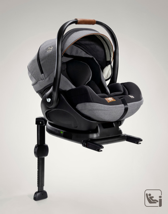 Joie I-LEVEL Signature 0 + автокресло с базой ISOFIX цвет Carbon