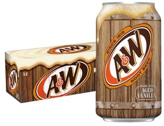 Газированный напиток A&W Root Beer 355ml (Америка) (12)