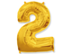 Фольгированная цифра-Золотая