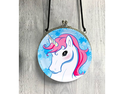 Сумка круглая Единорог №12
