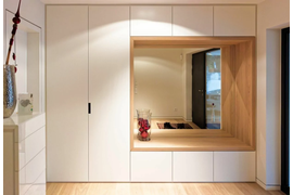 Прихожая, 2500 мм. Материал фасадов ЛДСП. Срок изготовления от 15 рабочих дней. Цена на момент заказа 57500 руб