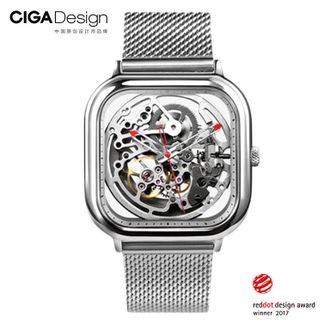 Механические часы Xiaomi CIGA Design Anti-Seismic Mechanical Watch Wristwatch (серебристая оправа)