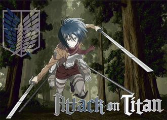 Плакат А3 по аниме &quot;Атака титанов / Shingeki no Kyojin / Микаса / Mikasa&quot;