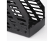 Лоток вертикальный для бумаг BRAUBERG "MAXI-plus" (250х160х300 мм), сетчатый, черный, 237005