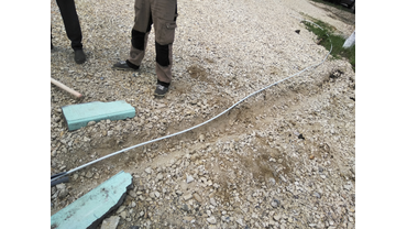 Установка автоматического шлагбаума, стрела 6 метров. 