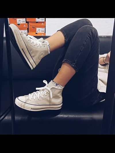 Кеды Converse Chuck 70 Cozy Club зимние белые высокие