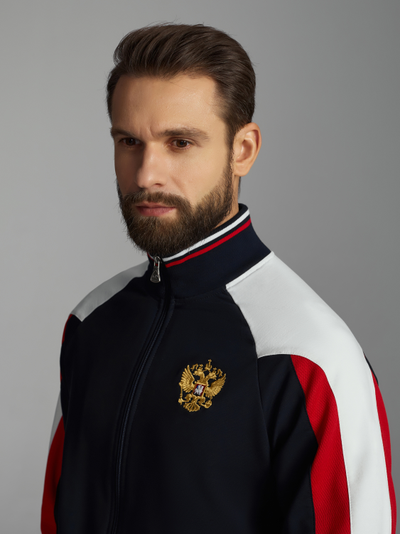 Большой спортивный костюм мужской RUSSIA 11SKM-454/2 RED-N-ROCK'S