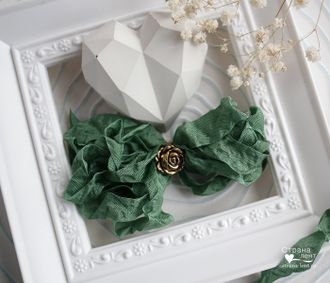 Шебби-лента Еловая веточка от производителя "Страна лент"