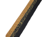Лампасы №162 коричневый черный золото люрекс 3,5см 10 метров