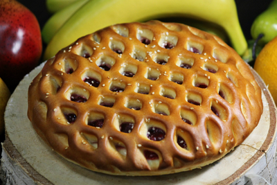 Мини пирог с Брусникой и Яблоком (500 гр)
