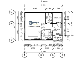 ДЖ-07 ГАБАРИТНЫЕ РАЗМЕРЫ: (8Х6М) 1,5 ЭТАЖА, ОБЩАЯ ПЛОЩАДЬ: 92М²