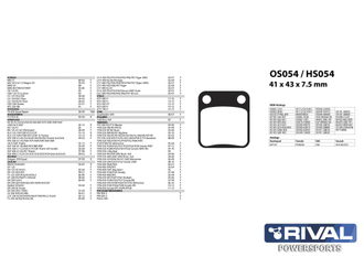 Тормозные колодки Rival HS054 (FA054) для STELS ATV 400H,450H, 450GT, 500H, 700H передние прав/лев (2010-2015)