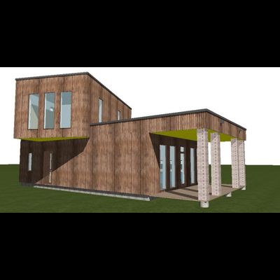 Двухэтажный дом с тремя спальнями 130м² (S69)