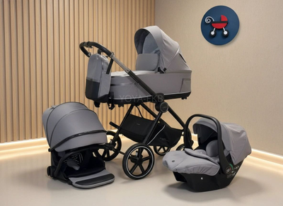Детская коляска 3 в 1 Luxmom 812 Серый