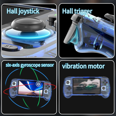 Портативная игровая консоль ANBERNIC RG556  128Gb+256Gb. Цвет синий.