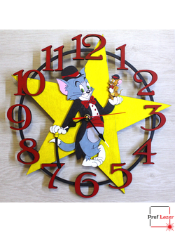 Настенные часы в детскую "Том и Джери"