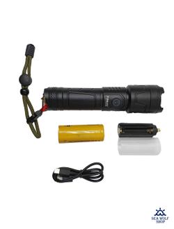 Фонарь тактический BAILONG P916-P160 Зум с аккум.