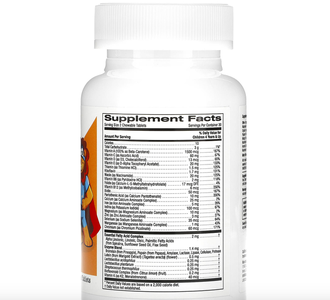 California Gold Nutrition Kids Chewables Multivitamin - Жевательные мультивитамины с пробиотиками, ферментами, витаминами A и C для детей