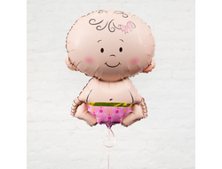 Шар фольга малыш девочка