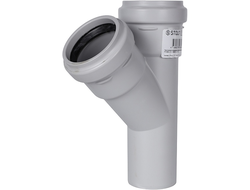 Тройник канализационный STOUT D 58х58 / 45° бесшумный (Арт. SKB-0015-585845)