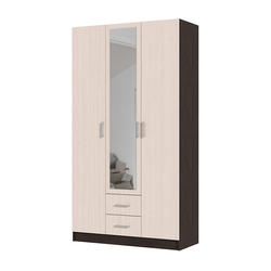 Трио Шкаф 3х-дверный венге/дуб белфорт ш*в*г 1200х2200х505 мм