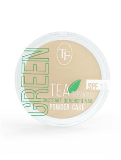 TF cosmetics Пудра с экстрактом зеленого чая GREEN TEA REPAIRING POWDER CAKE СТР16, тон 02 Ivory light Слоновая кость