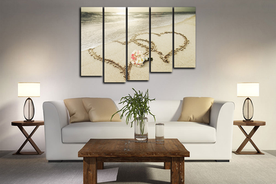 Модульная картина "Любовь на берегу"