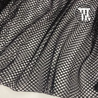 Сетка стрейч "Мелкая ячейка", цв. Черный