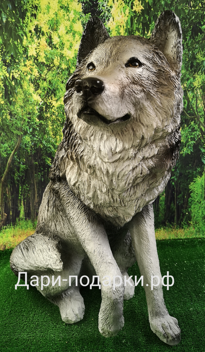 Волк  68*57см  6,5кг   полистоун Россия  5226/012026**