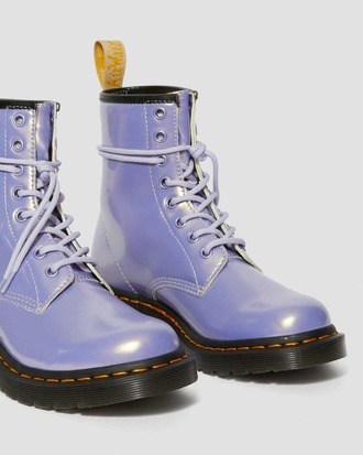 Ботинки Dr. Martens Vegan 1460 Chrome Metallic голубые в Екатеринбурге