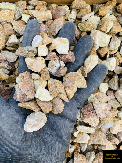 желтый златолит щебень