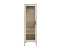 Витрина 1-дверная Венеция левая арт Т-101L Меланж/орех (L62,4*P45*h193) Timber