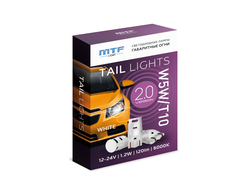 Габаритные лампы LED W5W 12/24V 6000K версия 2.0  Артикул: BW5W