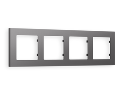 Рамка 4-ая Антрацит серый, коллекция TECHNO - Ambrella Volt - ALFA