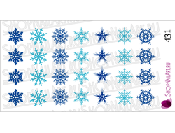 Слайдер-дизайн 431 - Снежинки крупные