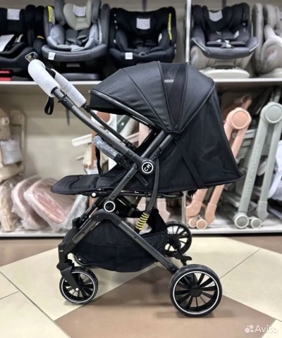 Детская коляска Luxmom 525 Черный (перекидная ручка)
