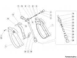 Ремкомплект курка распылительного RL 26 с дренажом 1,1 л 8x1pcs
