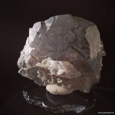 Кварц дымчатый ("крученик" или "gwindel")  с хлоритовой присыпкой. 80*40*65мм. (ААА)