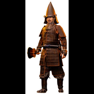 Воин клана Кацумото с веером ("Последний самурай") - КОЛЛЕКЦИОННАЯ ФИГУРКА 1/6 scale Ashigaru Trio Second Bomb Zhi Ashigaru (EX046) - POPTOYS