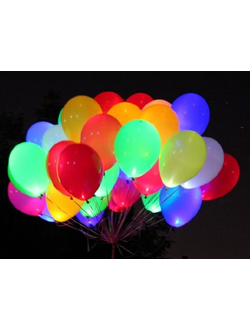 Шар 33 см Светящийся, Пастель